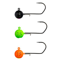 Monkey Lures Hook - 3 Jigk&ouml;pfe